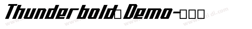 Thunderbold Demo字体转换